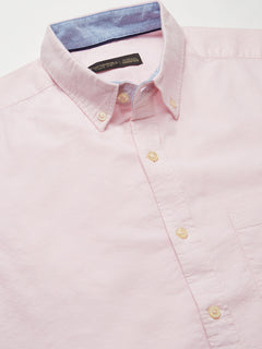 Men’s Cotton Regular Fit Pocket Shirt Pink