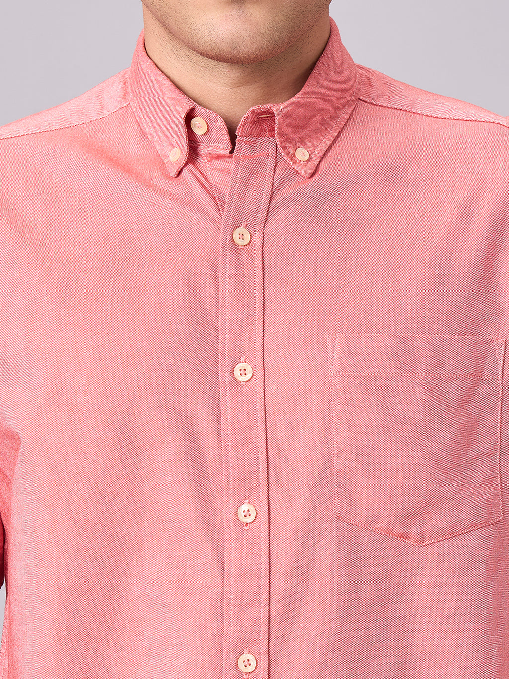 Men's Brick 100% Cotton Regular Fit Shirt