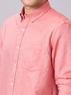 Men's Brick 100% Cotton Regular Fit Shirt