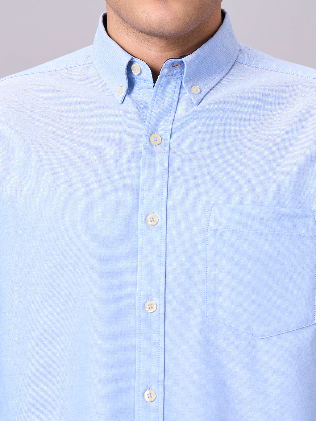Men's Sky 100% Cotton Regular Fit Shirt