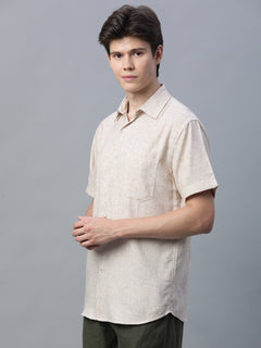 Men’s Cotton Regular Fit Excel Shirt Khaki