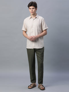 Men’s Cotton Regular Fit Excel Shirt Khaki