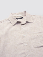 Men's Cotton Excel Regular Fit Shirt Khaki