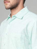 Men's Mint Cotton Excel Regular Fit Shirt