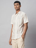 Men's Natural 100% Cotton Regular Fit Shirt
