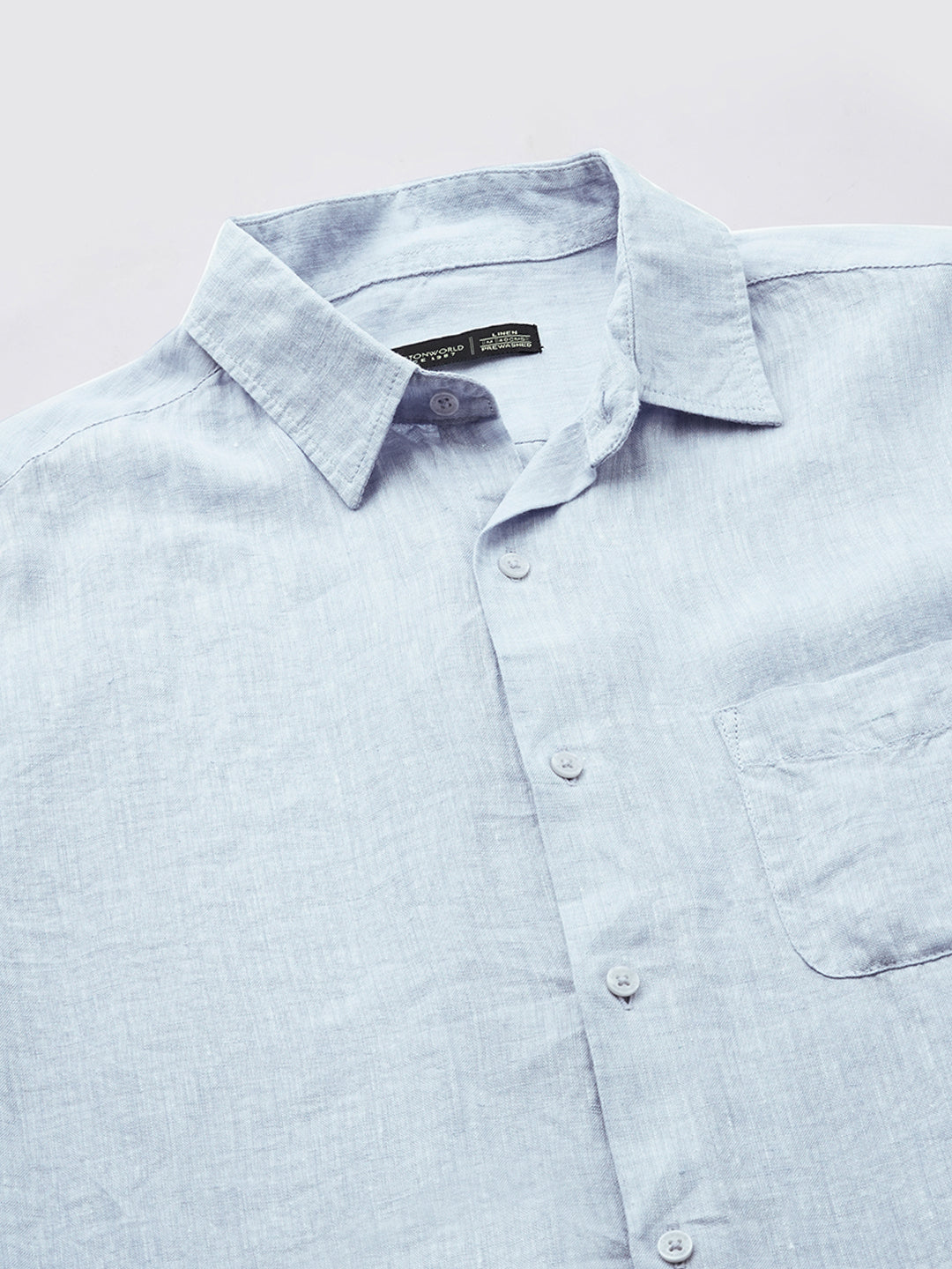 Men's Sky 100% Linen Regular Fit Shirt