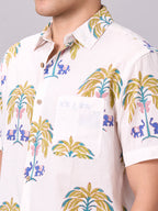 Men's Natural 100% Cotton Regular Fit Shirt