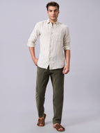 Men's Natural Linen Cotton Regular Fit Shirt