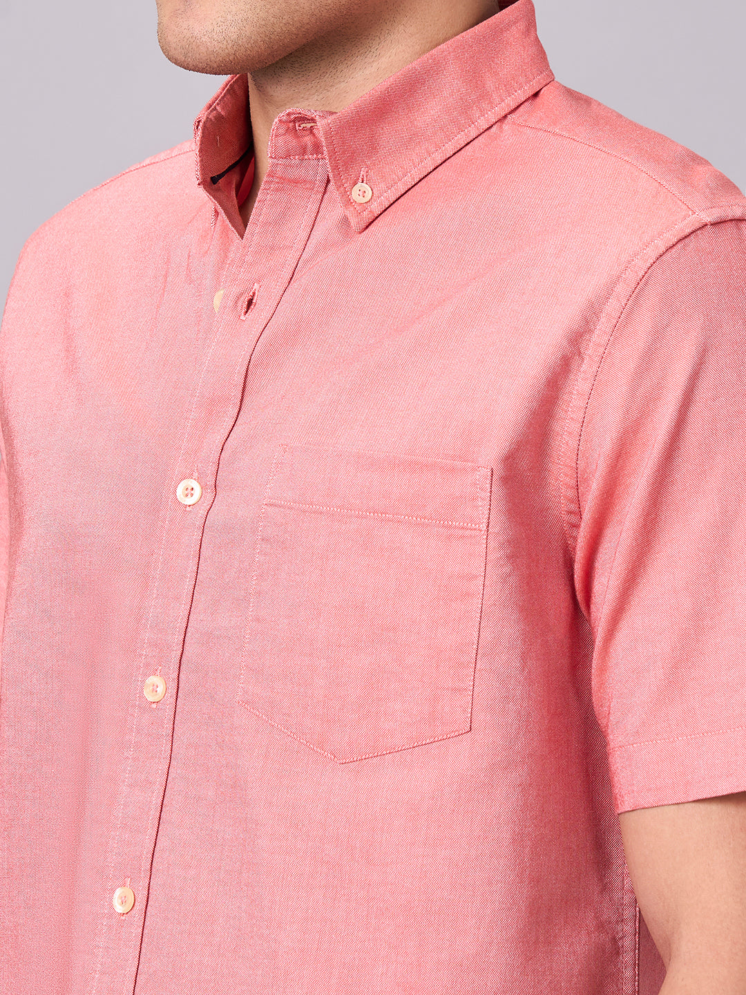 Men's Brick 100% Cotton Regular Fit Shirt