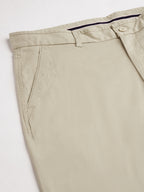 Men's Cotton Lycra Regular Fit Shorts Beige