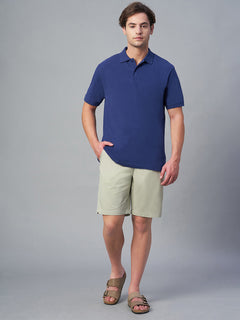 Men’s Cotton Lycra Regular Fit Short Light Green