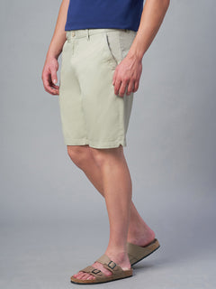 Men’s Cotton Lycra Regular Fit Short Light Green