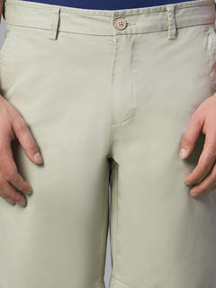 Men’s Cotton Lycra Regular Fit Short Light Green