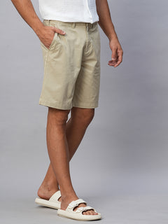 Men’s Cotton Lycra Regular Fit Short Khaki