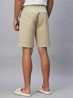 Men’s Cotton Lycra Regular Fit Short Khaki