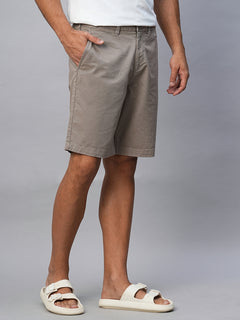 Men’s Cotton Lycra Regular Fit Short Light Brown