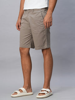 Men’s Cotton Lycra Regular Fit Short Light Brown