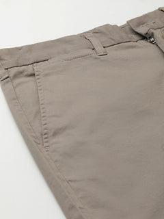 Men’s Cotton Lycra Regular Fit Short Light Brown