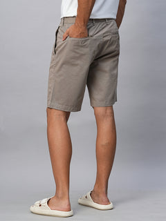 Men’s Cotton Lycra Regular Fit Short Light Brown