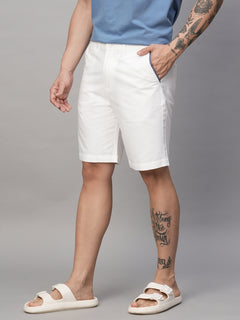 Men’s Cotton Regular Fit Short White
