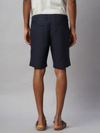 Men's Nav 100% Cotton Regular Fit Shorts Marine