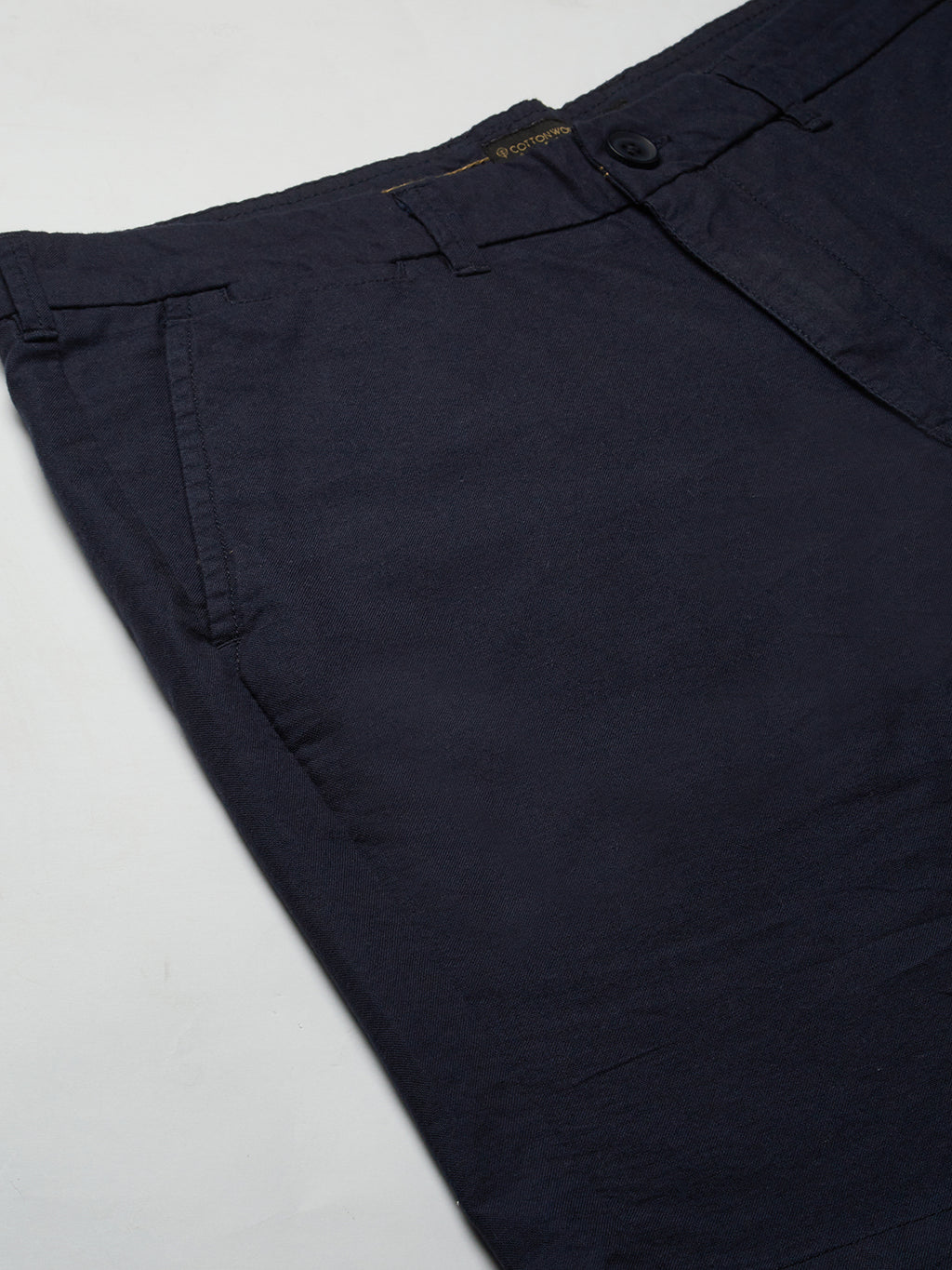 Men's Nav 100% Cotton Regular Fit Shorts Marine