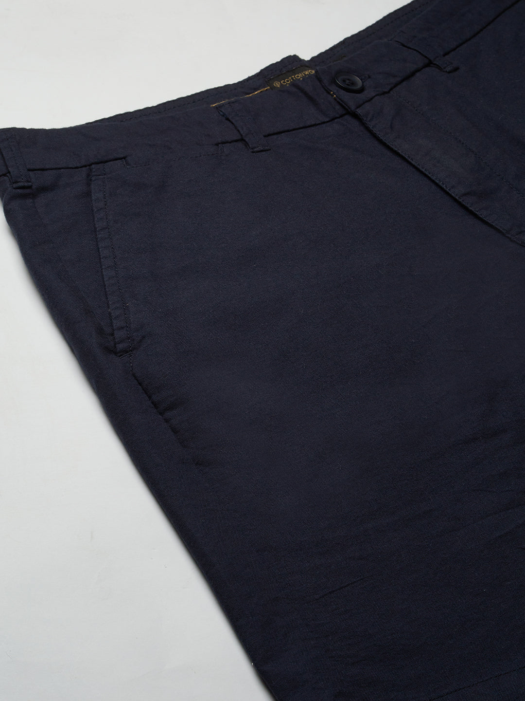 Men's Nav 100% Cotton Regular Fit Shorts Marine
