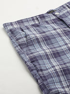 Men's Navy 100% Cotton Regular Fit Shorts