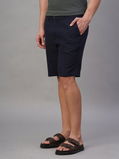 Men’s Cotton Linen Regular Fit Short Navy