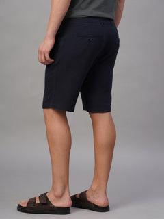 Men’s Cotton Linen Regular Fit Short Navy