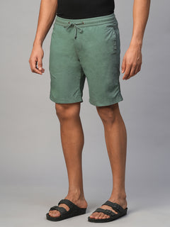 Men’s Cotton Regular Fit Back Pocket Short Green