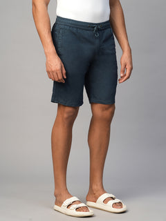 Men’s Cotton Regular Fit Solid Short Navy