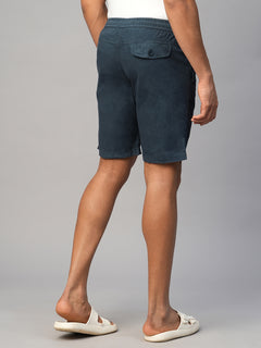 Men’s Cotton Regular Fit Solid Short Navy