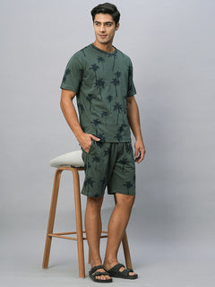 Men’s Cotton Regular Fit Shorts Green