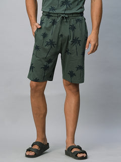 Men’s Cotton Regular Fit Shorts Green