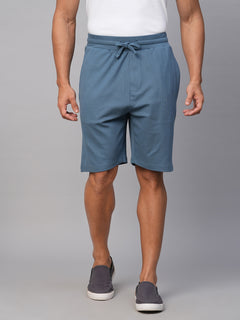 Men’s Cotton Elastane Regular Fit Short Blue