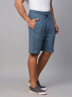 Men’s Cotton Elastane Regular Fit Short Blue
