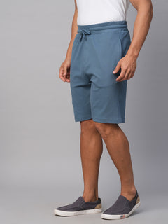 Men’s Cotton Elastane Regular Fit Short Blue