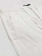 Men's White Cotton Regular Fit Shorts