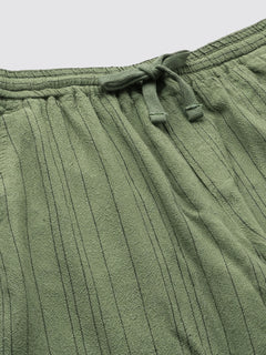 Men’s Linen Viscose Regular Fit Short Green