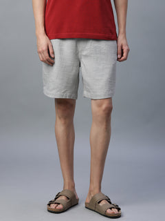 Men’s Cotton Regular Fit Drawstring Short Grey