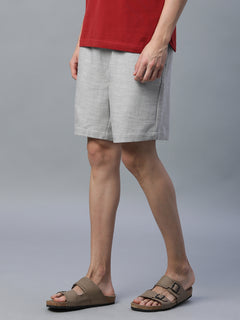 Men’s Cotton Regular Fit Drawstring Short Grey