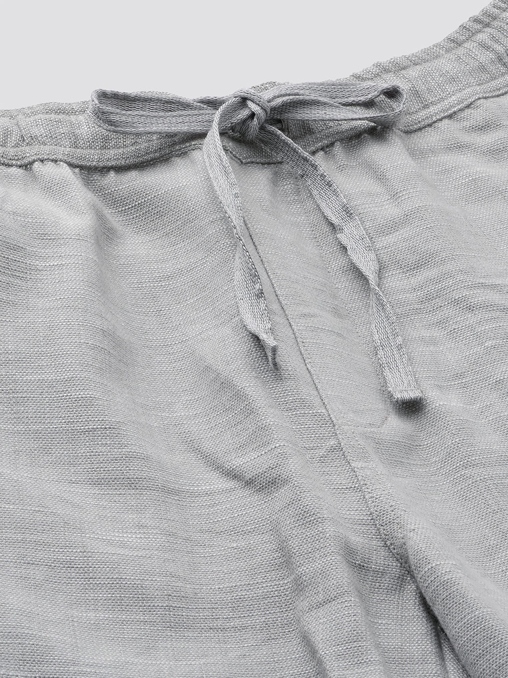 Men's 100% Cotton Drawstring Shorts Grey