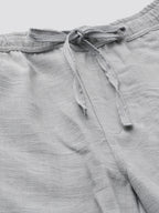 Men's 100% Cotton Drawstring Shorts Grey