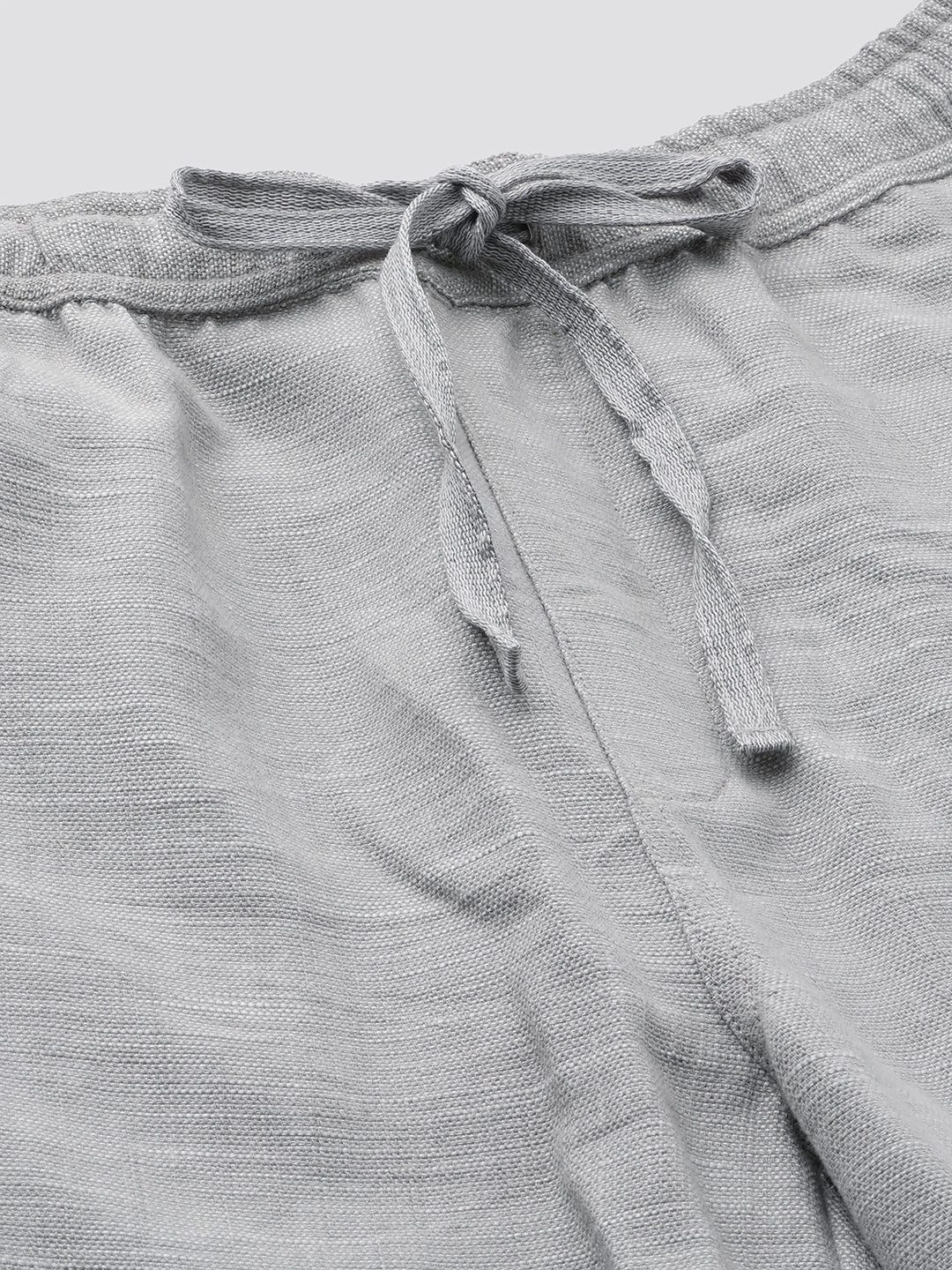 Men's 100% Cotton Drawstring Shorts Grey