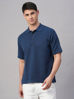 Men’s Cotton Regular Fit T-Shirt Dark Blue