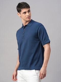 Men’s Cotton Regular Fit T-Shirt Dark Blue