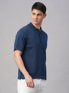 Men’s Cotton Regular Fit T-Shirt Dark Blue