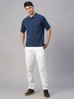Men’s Cotton Regular Fit T-Shirt Dark Blue
