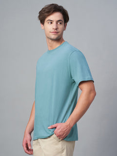 Men’s Cotton Regular Fit Crew Neck T-Shirt Blue